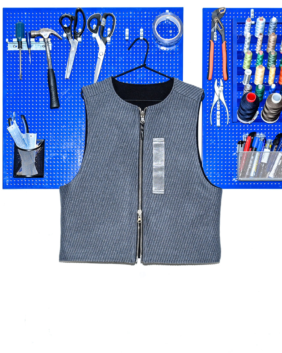 WOOL REVERSIBLE VEST