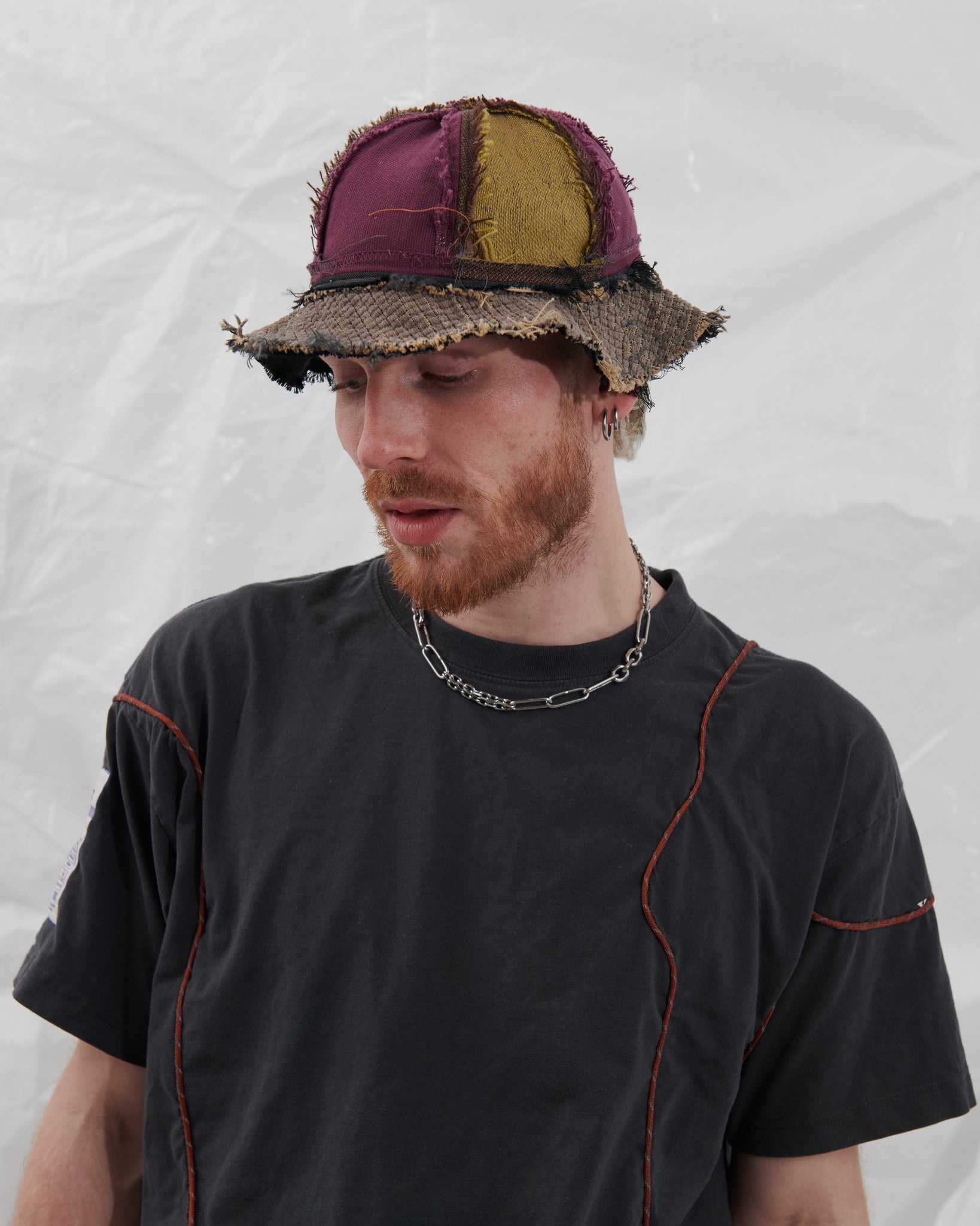 #2301-023 Raw Edge Bucket Hat